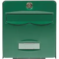 BURG-WÄCHTER Brievenbus in Groen Gemetalliseerd Staal - 36,5 x 28 x 31 cm