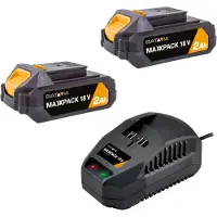 Batavia 18V Mobiliteitspakket - 2x 2.0Ah Accu's + 2.4A Oplader