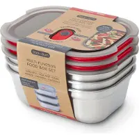 Black+blum Vershoudbakje Meal Prep Medium Grijs (Set van 3)