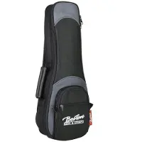 Boston UKS-25-BG Super Packer Gigbag voor Sopraan Ukelele – 25 mm Voering, Zwart/Grijs