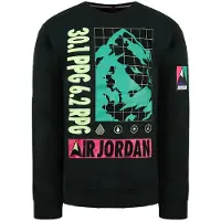 Nike Air Jordan Lange Mouw Crew Hals Zwart Pullover Heren Sweaters CT3492 010