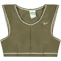 Nike Dri-Fit Sportbeha Fitness V-Hals Bruin Mouwloos Training Top 222665 204