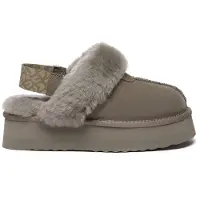 EVER AU Huisschoenen bruin gemêleerd