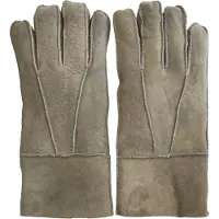 Infinity Leather Unisex Stone Sheepskin Suede Handschoenen met Oprolbare/Omlaag Manchet