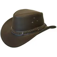 Infinity Leather Cowboy Outback echte lederen Aussie Bush-hoed
