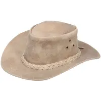 Infinity Leather Cowboy Outback Echt Vintage Leren Aussie Bush Hat