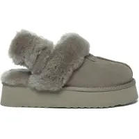 EVER AU Huisschoenen 'Fantail' bruin gemêleerd