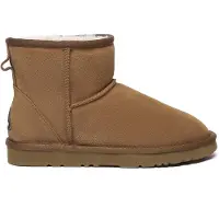 EVER AU Boots 'Ostrich' kastanjebruin