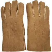 Infinity Leather Heren Tan Luxe Schapenvacht Suède Leren Handschoenen