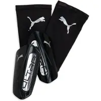 Puma Ultra Light Sleeve Scheenbeschermers Zwart Zilver