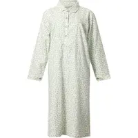 Lunatex - klassiek dames nachthemd - warm flanel - green egg - maat M