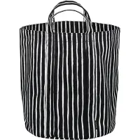 Marimekko Piccolo Opslag 37 Cm Zwart / Wit - Wasmanden Katoen Black - 074527-002
