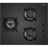 Daewoo BH6GKR21BNL - Gaskookplaat - 3 branders - 60 cm - Zwart