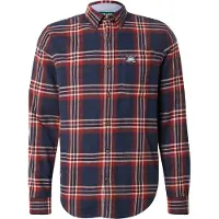 Superdry Overhemd lichtbeige / marine / rood