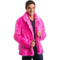 Chaks - Roze bontjas voor volwassenen - S