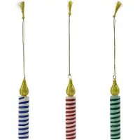 House Doctor Licht decoratiehanger 3 stuks Groen-roze-blauw