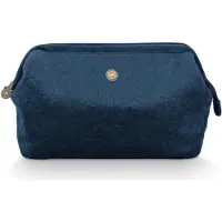 Pip studio Toilettas Velvet Quiltey Days Cosmetic Purse Extra Large Blue