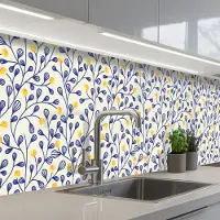 KitchenYeah Keuken achterwand 300x60 cm - Spatscherm zelfklevend Patronen - Geel - Minimalistisch - Muurbeschermer - Spatwand fornuis