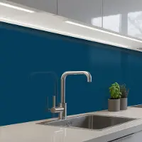 KitchenYeah Keuken achterwand 200x80 cm - Spatscherm zelfklevend Indigo - Palet - Kleuren - Muurbeschermer - Spatwand fornuis