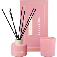 Ted Sparks - Gift Set - Geurkaars & Geurstokjes Diffuser - Fig & Violet