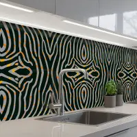 KitchenYeah Keuken achterwand 250x80 cm - Spatscherm zelfklevend Zebra - Dierenprint - Patronen - Muurbeschermer - Spatwand fornuis