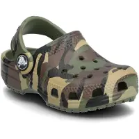 Crocs Klomp Toddler Classic Camouflage Army Green/Multi-Schoenmaat 27 - 28