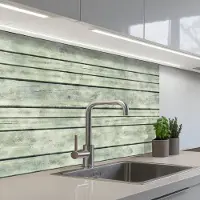 KitchenYeah Keuken achterwand 80x60 cm - Spatscherm zelfklevend Vintage - Hout - Patronen - Plank - Muurbeschermer - Spatwand fornuis