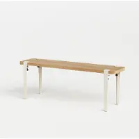 TIPTOE Duke Bank Cream White | Solid Oak