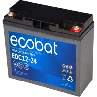 Ecobat - 24AH AGM accu voor uw scootmobiel () - 18.1 cm x 7.7 cm x 16.7 cm (LxBxH)
