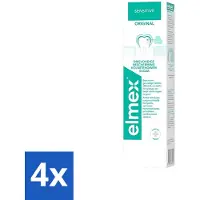 Elmex 4 x Tandpasta Sensitive Original 75 ml - Gevoelige Tanden - Tandpasta - Aminfluoride - Cariës - Tandgevoeligheid