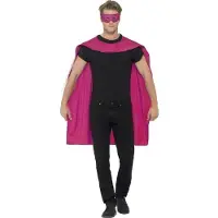 Smiffys Cape Pink with Eyemask