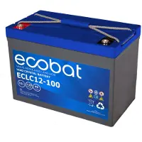 Ecobat - 110AH AGM accu voor uw scootmobiel () - 30.7 cm x 16.9 cm x 21.5 cm (LxBxH)