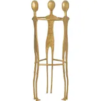 J-Line figuur 3 Men - aluminium - goud