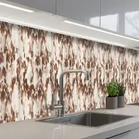 KitchenYeah Keuken achterwand 400x80 cm - Spatscherm zelfklevend Roest - Bruin - Vlekken - Metaal - Muurbeschermer - Spatwand fornuis