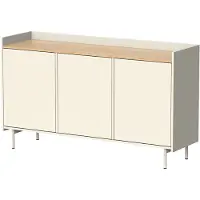 Vicco Velina Sideboard – 140 x 82 cm met 6 compartimenten Crème