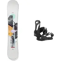 Burton - Packs (snowboards & bindingen) - Pack Hideaway 2026 voor Dames van Hout - Wit