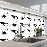 KitchenYeah Keuken achterwand 100x60 cm - Spatscherm zelfklevend Kompas - Patronen - Reizen - Muurbeschermer - Spatwand fornuis
