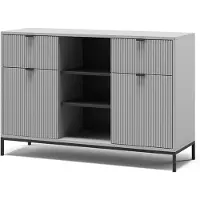 Vicco Eliza Dressoir – 120 x 81.2 cm met 2 lades en 2 deuren Grijs
