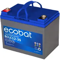 Ecobat - 35AH AGM accu voor uw scootmobiel () - 19.6 cm x 13.0 cm x 16.7 cm (LxBxH)