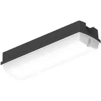 Osram LED Bulkhead lamp met sensor 9W | Rechthoek | Beweging & schemer | 3000-4000K | 840 lumen | IP65 | Zwart