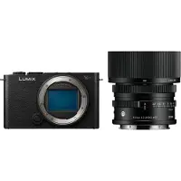 Panasonic Lumix S9 Body Jet Black + Sigma 45mm f/2.8 DG Contemporary L-mount - zwart