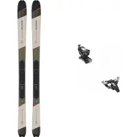 Salomon - Toerski packs - Toerski Pack Mtn 80 Carbon Rainy Day 2024 voor Unisex van Hout - Grijs