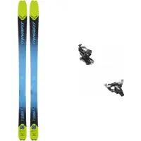 Dynafit - Toerski packs - Toerski Pack Seven Summits Lime Yellow/Black 2023 voor Heren van Hout - Blauw