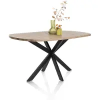 Henders & Hazel PAVAROTTI eettafel ovaal metalen poten