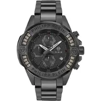 Philipp Plein Watches Analoog horloge 'The $kull Chrono' zwart