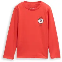 Tom Tailor Shirt oranje / zwart / wit