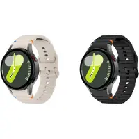 Strap-it 2-pack Siliconen Wave Sportbandjes – Comfortabel, waterbestendig & zweetbestendig – Zwart & Sterrenlicht – geschikt voor Samsung Galaxy Watch 7 (40/44mm) / 6 Classic / 5 Pro / 4 Classic / FE