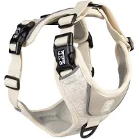 Explor duvoplus Ultimate Fit harnas No-Pull Fashion voor honden XS-28-37cm-32-43cm antique white