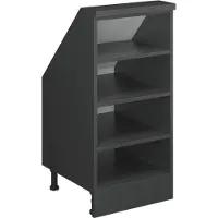 Vicco Rion Kast voor schuine wand – 40 x 81.6 cm met 4 compartimenten Antraciet
