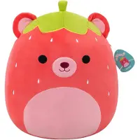 Squishmallows - Large Plush 40cm Romeo - Red Strawberry Bear
